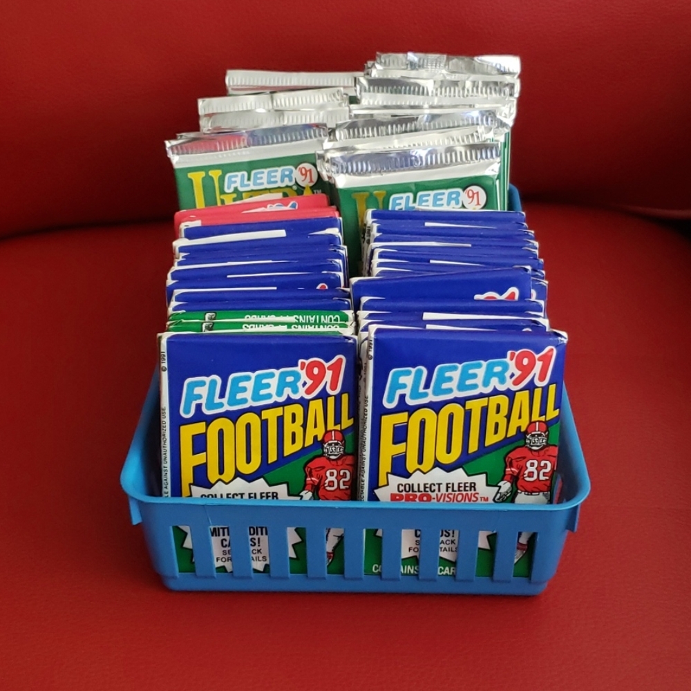 🏈RARE ⚾️Vinatge FLEER '91 Football/Baseball cards